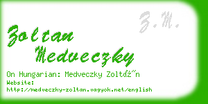 zoltan medveczky business card